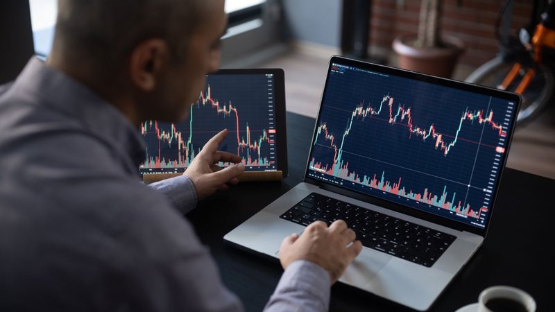 Chart showing intraday stock volatility - ultima markets