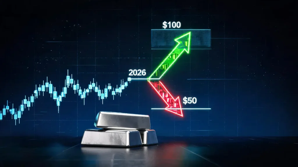 Silver Price Forecast 2026: Will It Hit $100 or Crash Below $50?