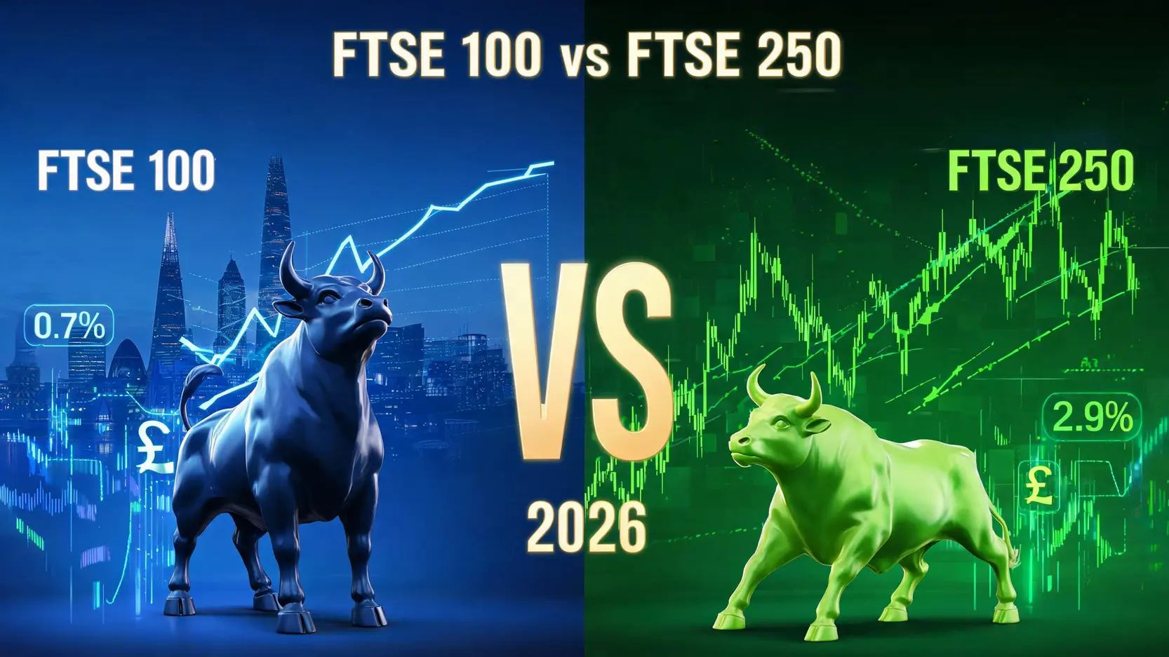 FTSE 100 vs FTSE 250: Which UK Index is the Better Bet for 2026?