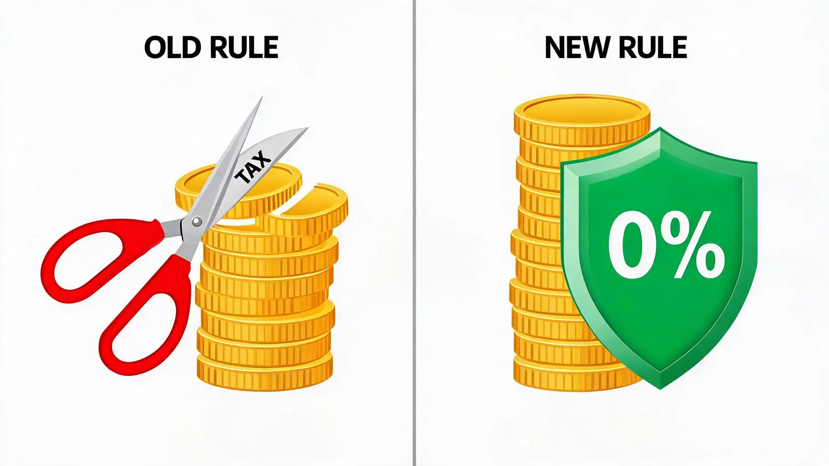 Comparison of old vs new capital gains tax rules on government bonds.