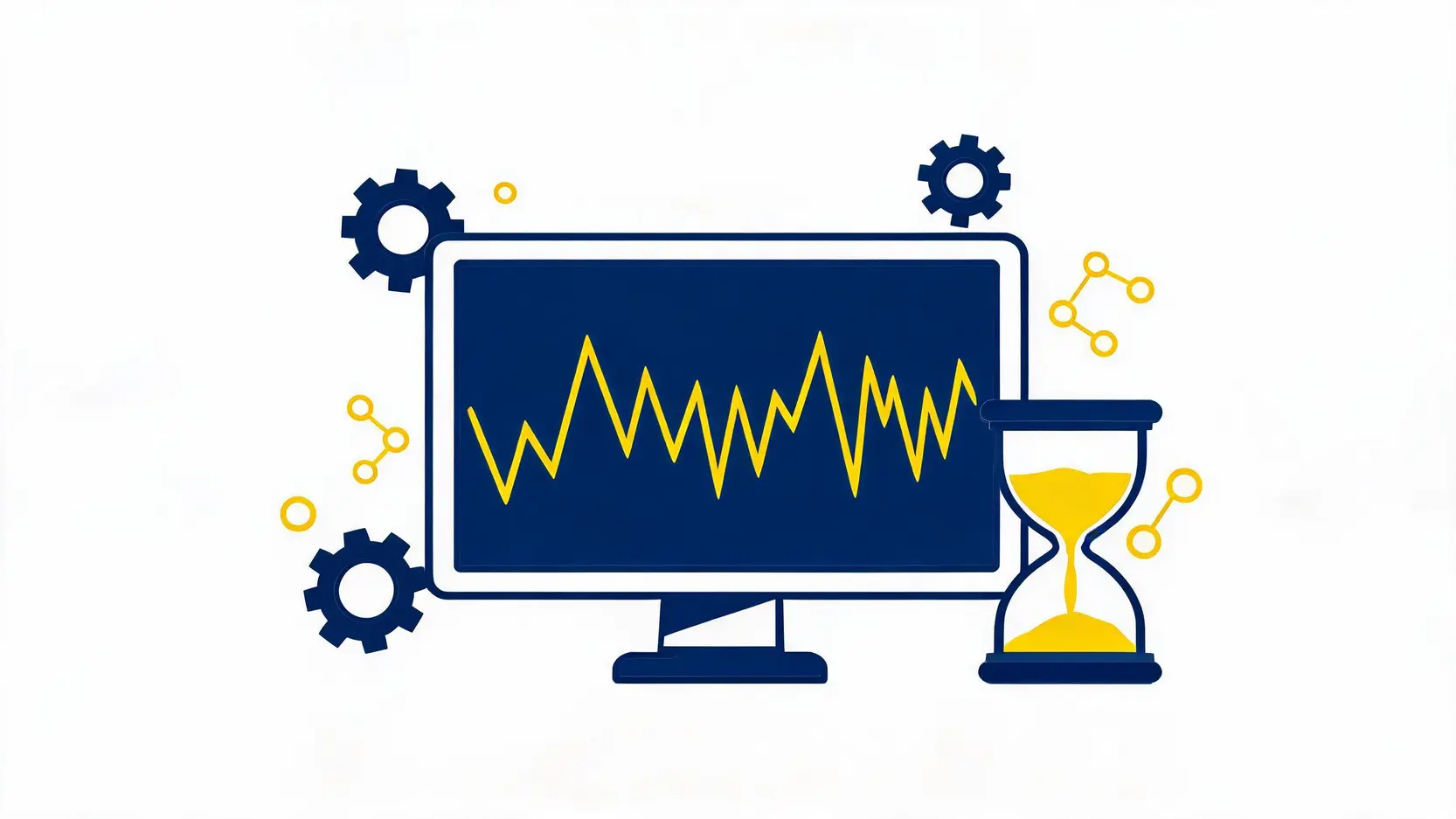 Conceptual illustration of algorithmic trading and market volatility affecting ETFs after data releases