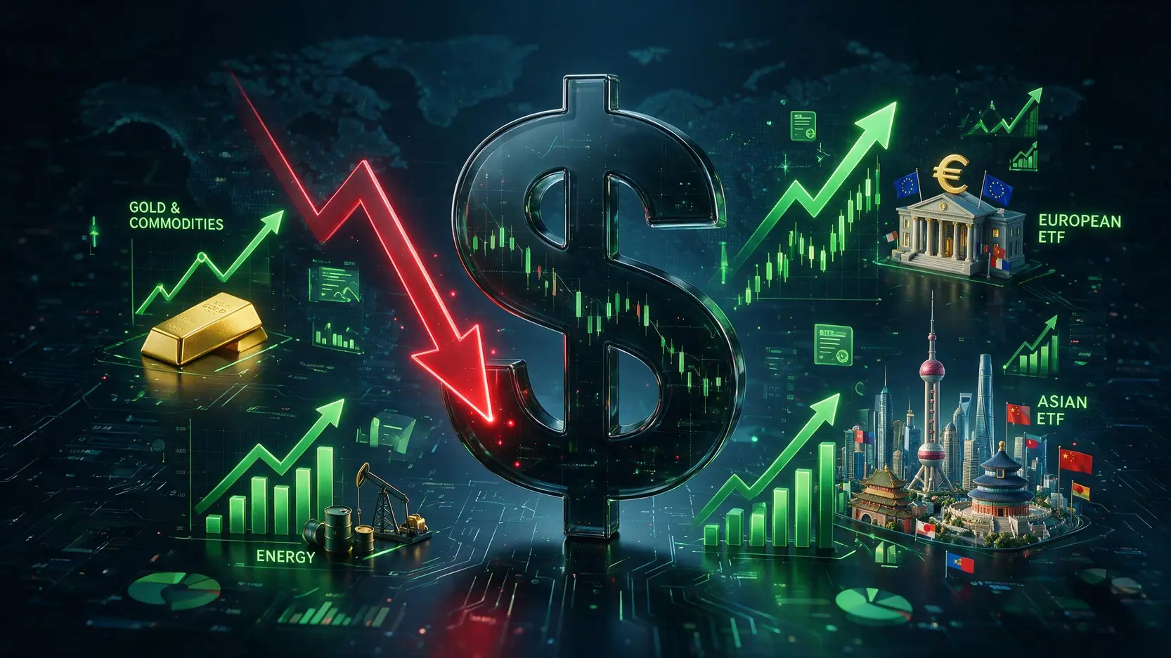The Ultimate ETF Playbook for a Weakening US Dollar