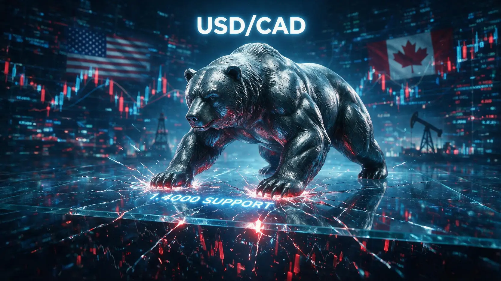 USD/CAD at 1.4000: Is This Key Support Level About to Break?